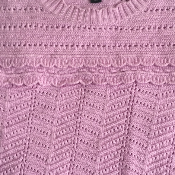 J. Crew Lilac Scallop Trimmed Sweater - Picture 8 of 11